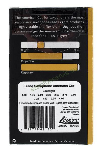 Legere American Cut Tenor Sax 1,75