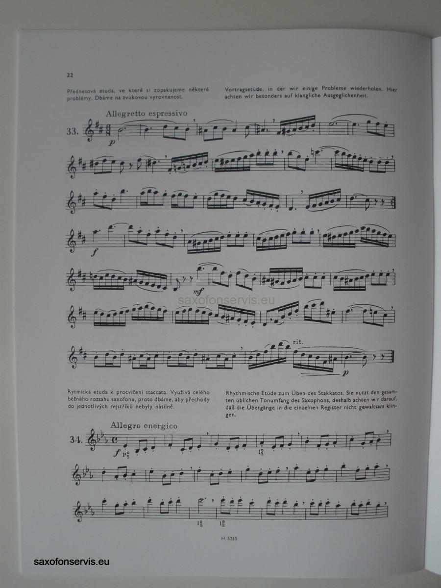 Saxofonové etudy - R.Grüber