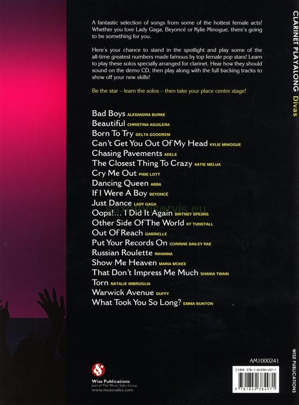 You Take Centre Stage: Clarinet Playalong Divas + CD