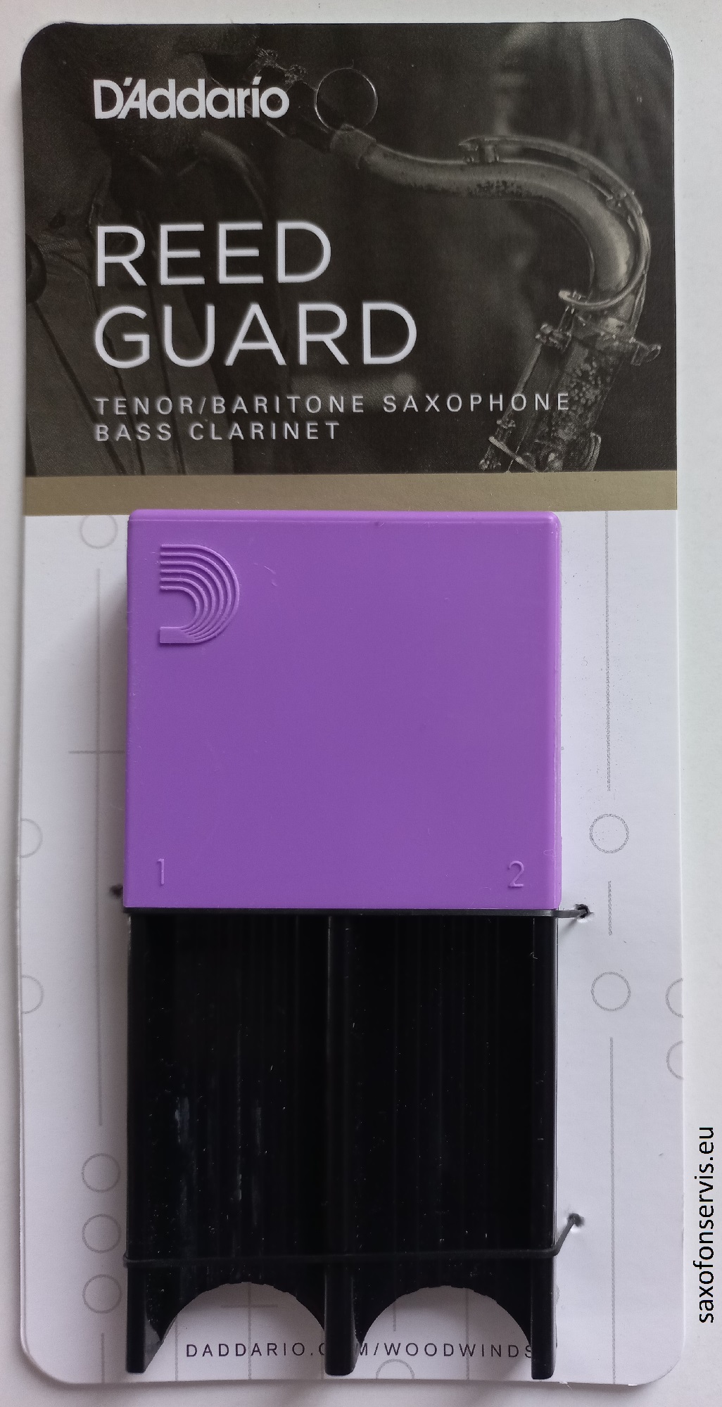 D'Addario Reed Guard, velký, fialový