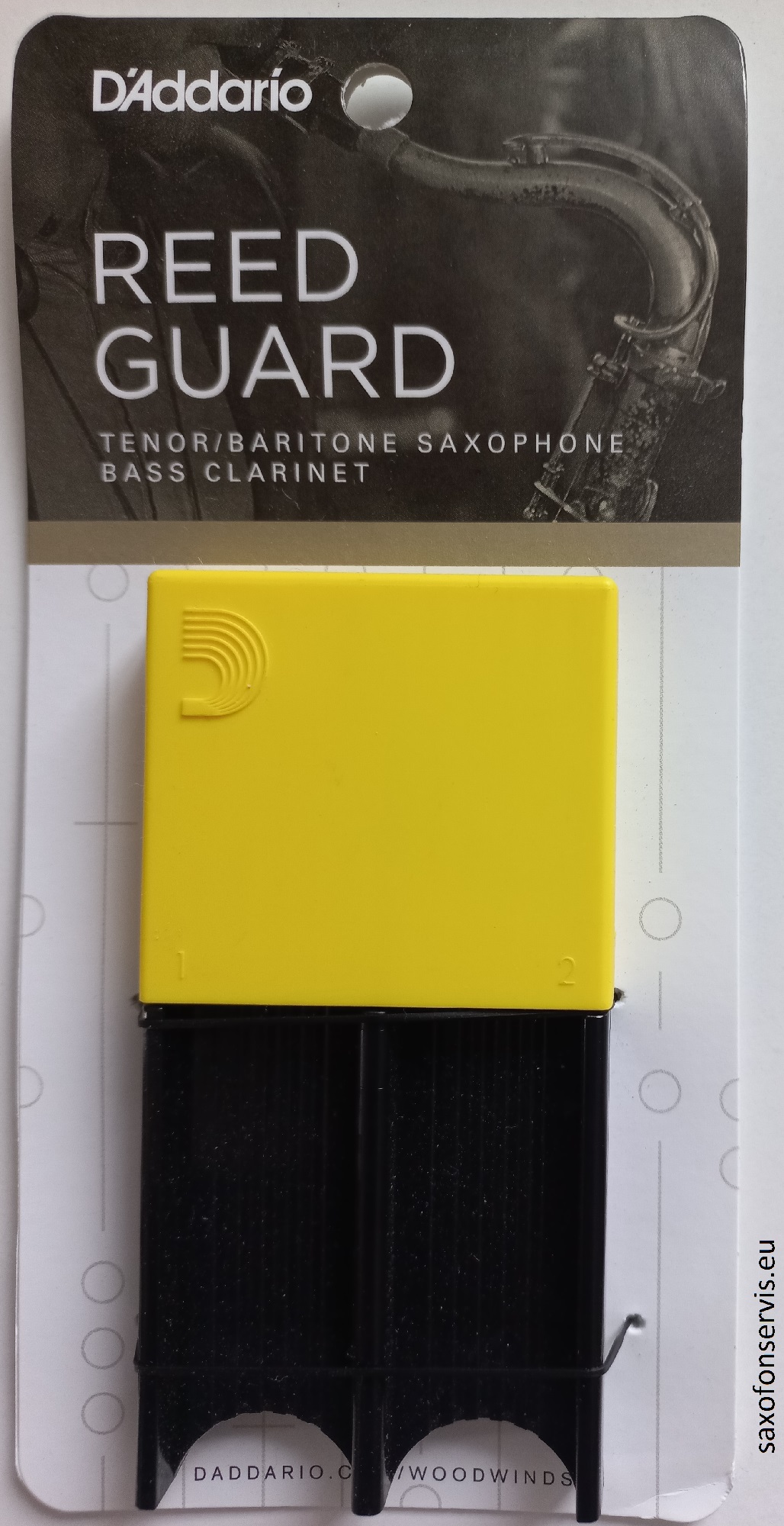 D'Addario Reed Guard, velký, žlutý