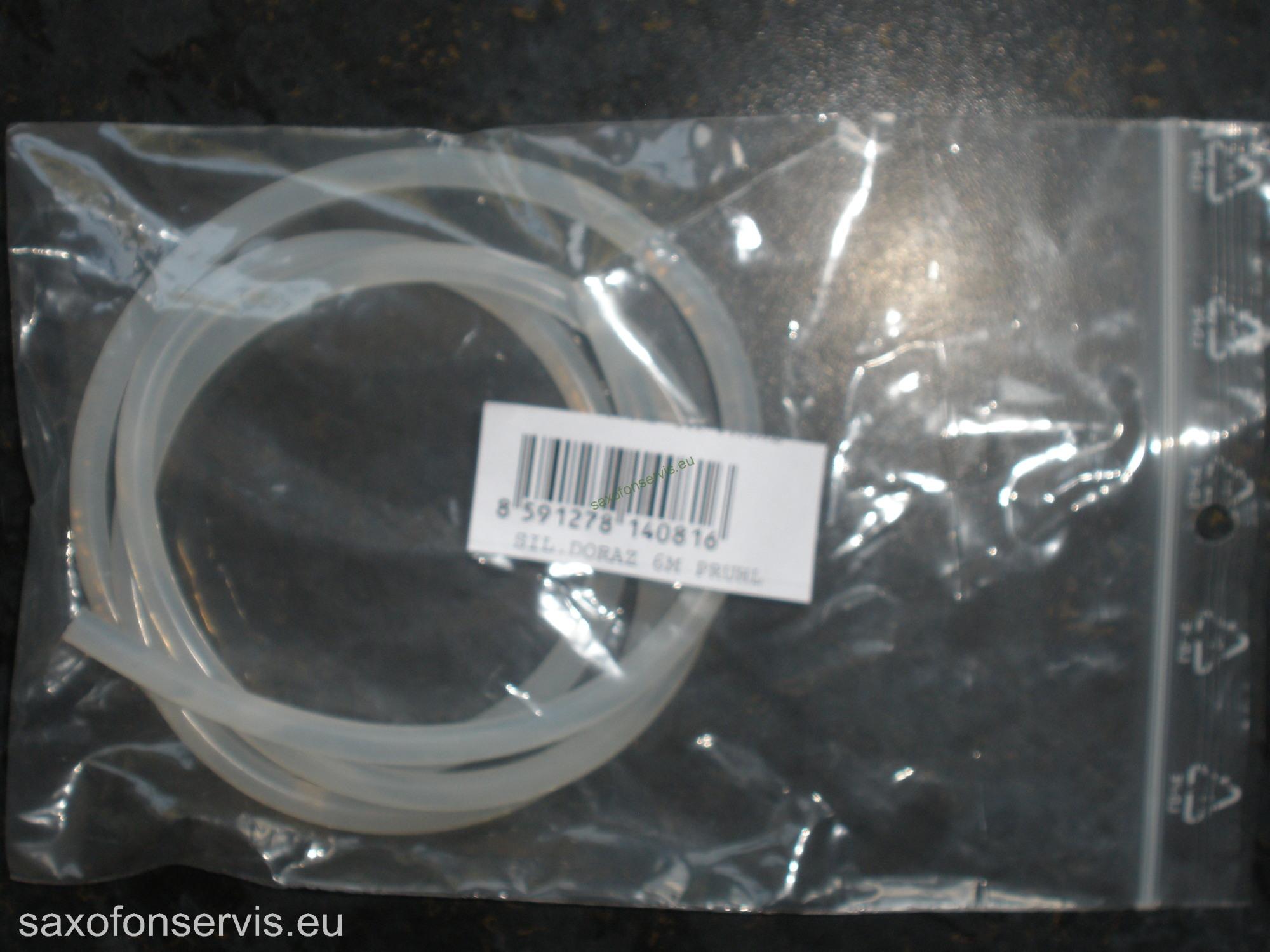 Silikonový doraz 6mm čirý 1m