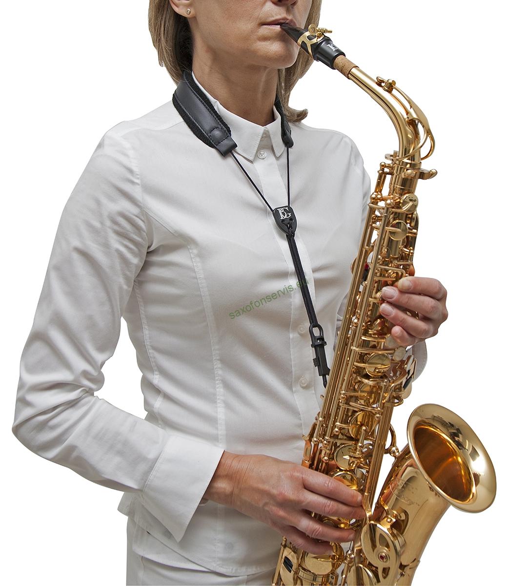 BG S20 SH kožený popruh na sopran,alt,tenor saxofon