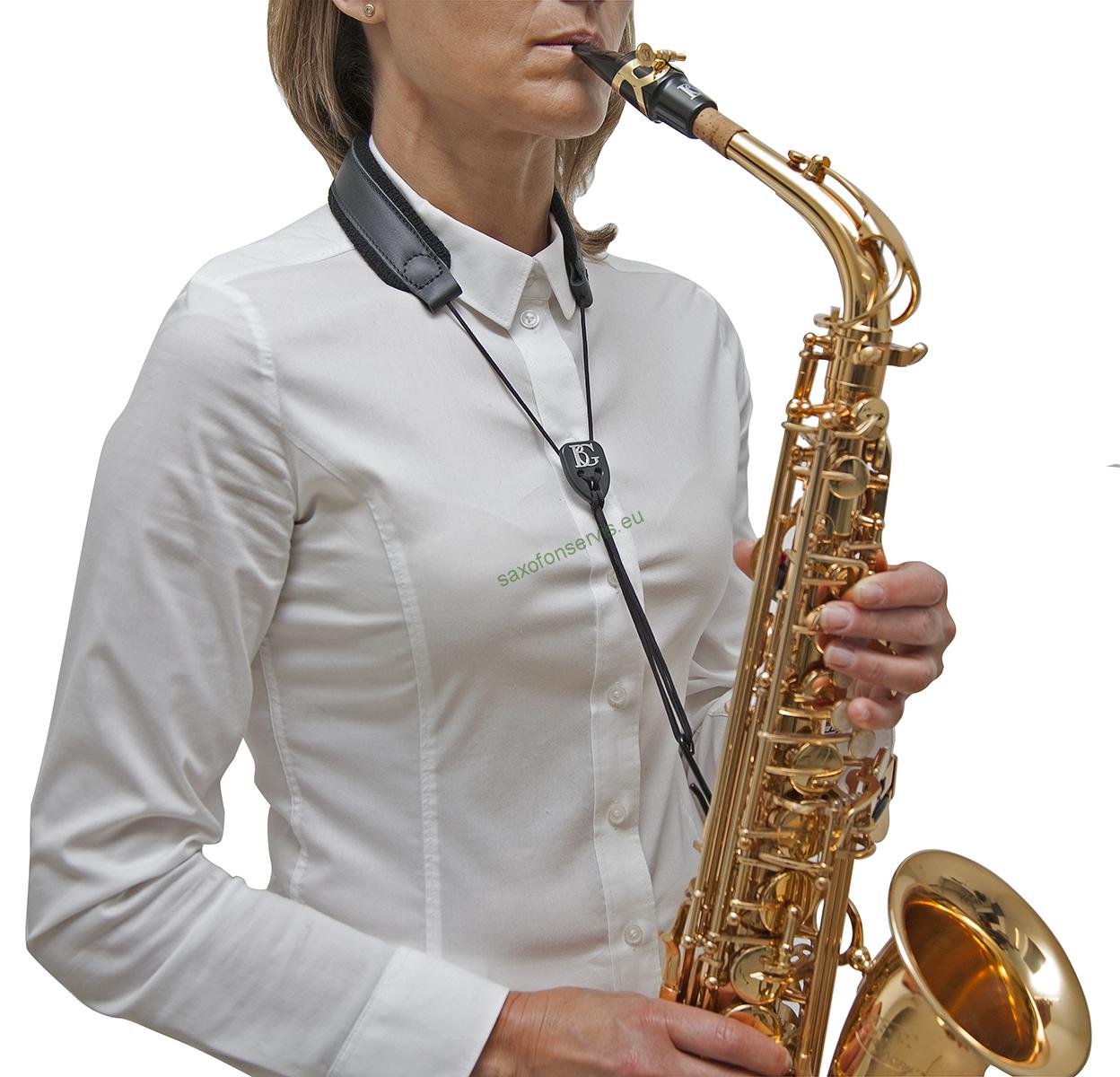 BG S20M kožený popruh na sopran,alt,tenor saxofon