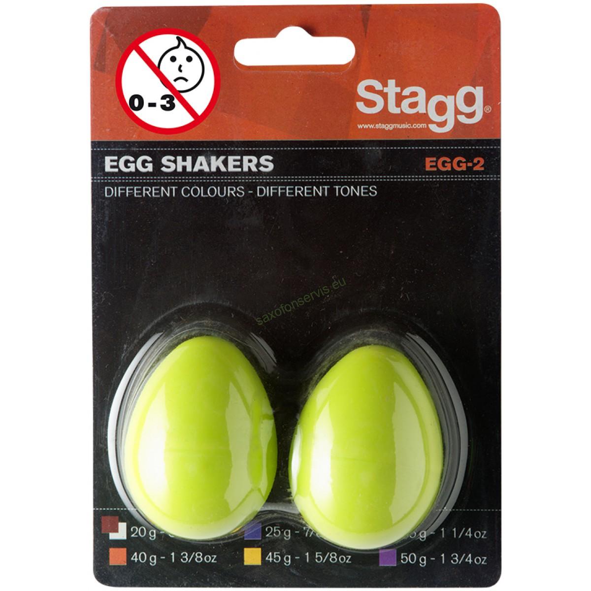 Stagg EGG-2 RD, pár vajíček, zelené