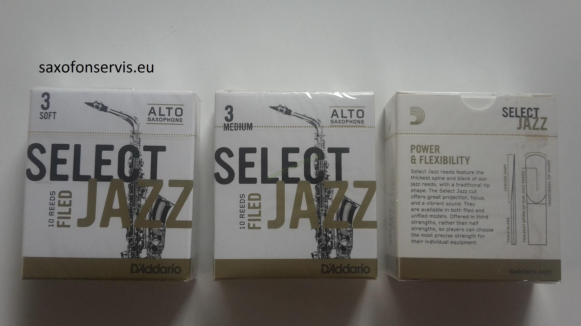 Rico 3H Select Jazz Filed Alto