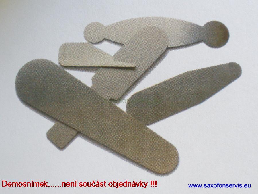 Srovnávací plech na podlepky klarinetu
