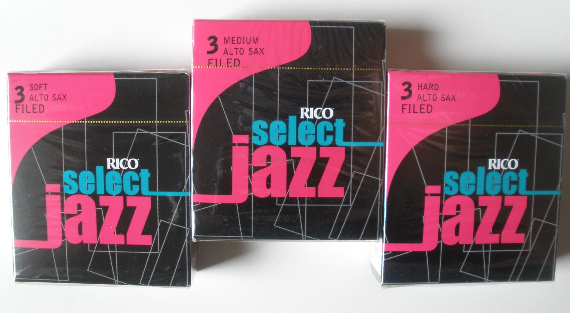 Rico 3S Select Jazz Filed Alto