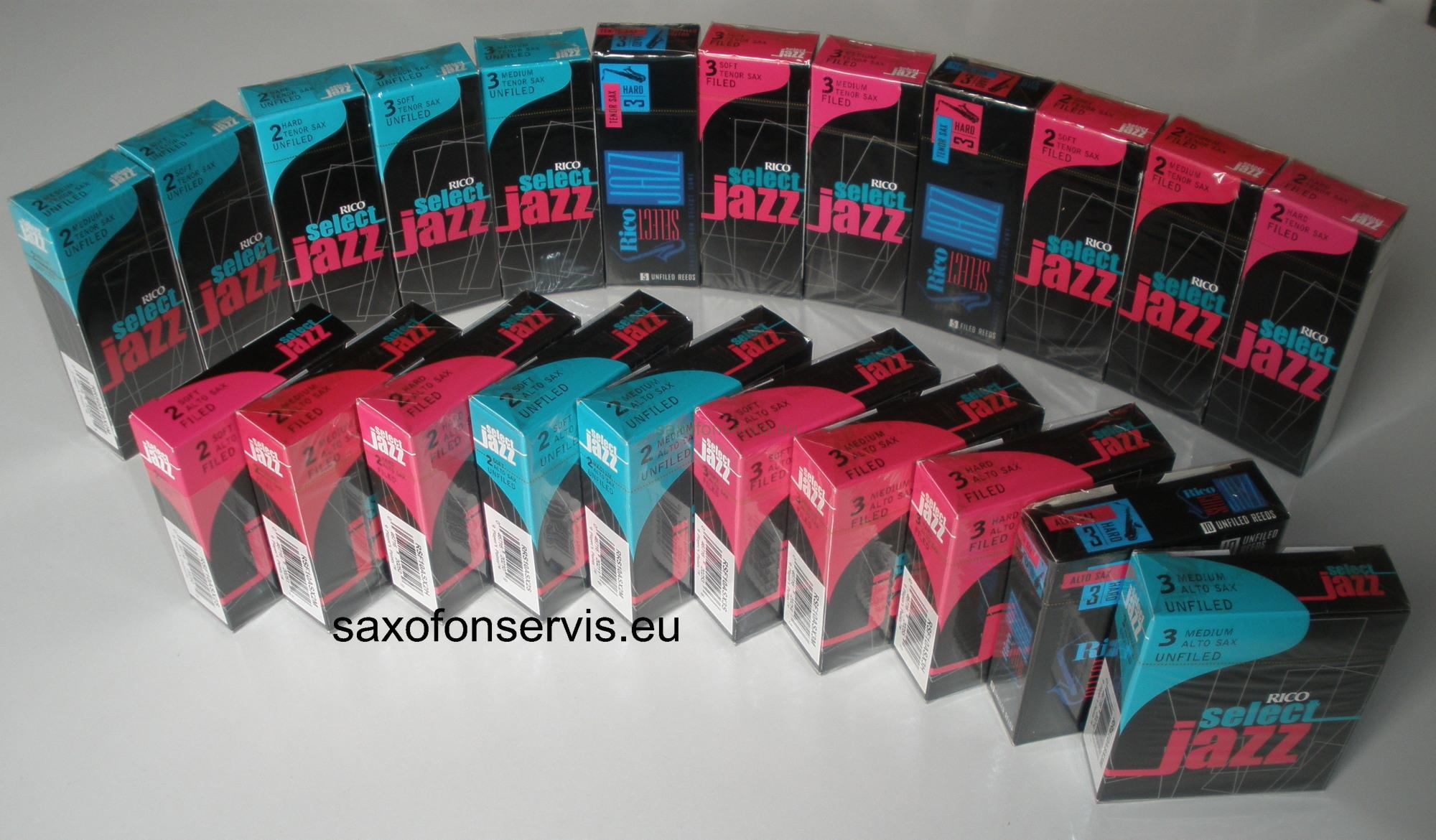 Rico 2S Select Jazz Unfiled Sopran