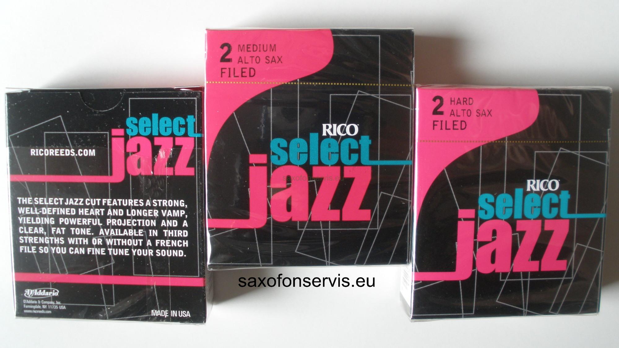 Rico 2M Select Jazz Filed Alto 