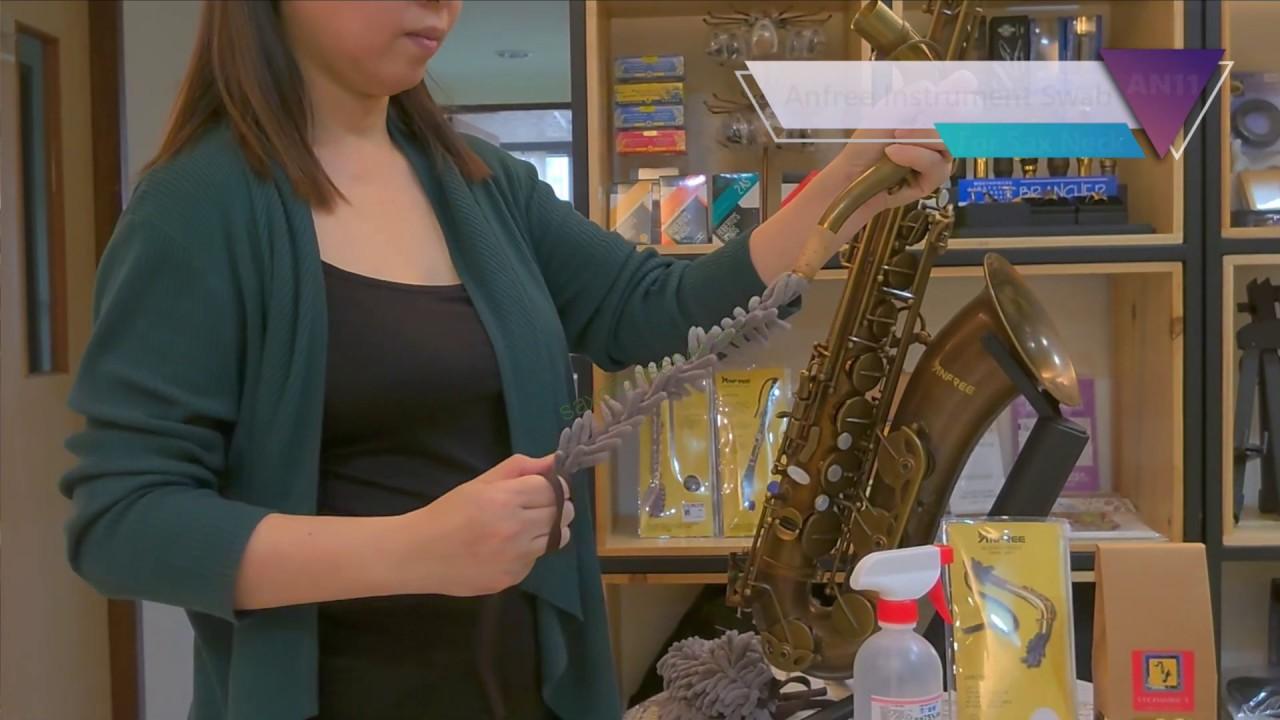 Vytěrák na eso alt nebo tenor sax - Anfree Swab DB11 Neck