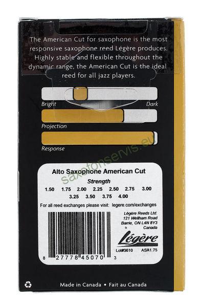 Legere American Cut Alto Sax 2,00