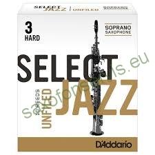 Rico 3H Select Jazz Unfiled Sopran 1ks