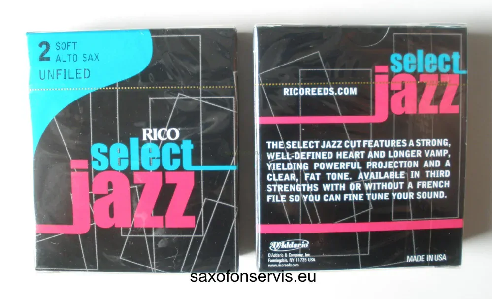 RICO 2M Select Jazz Unfiled Alt