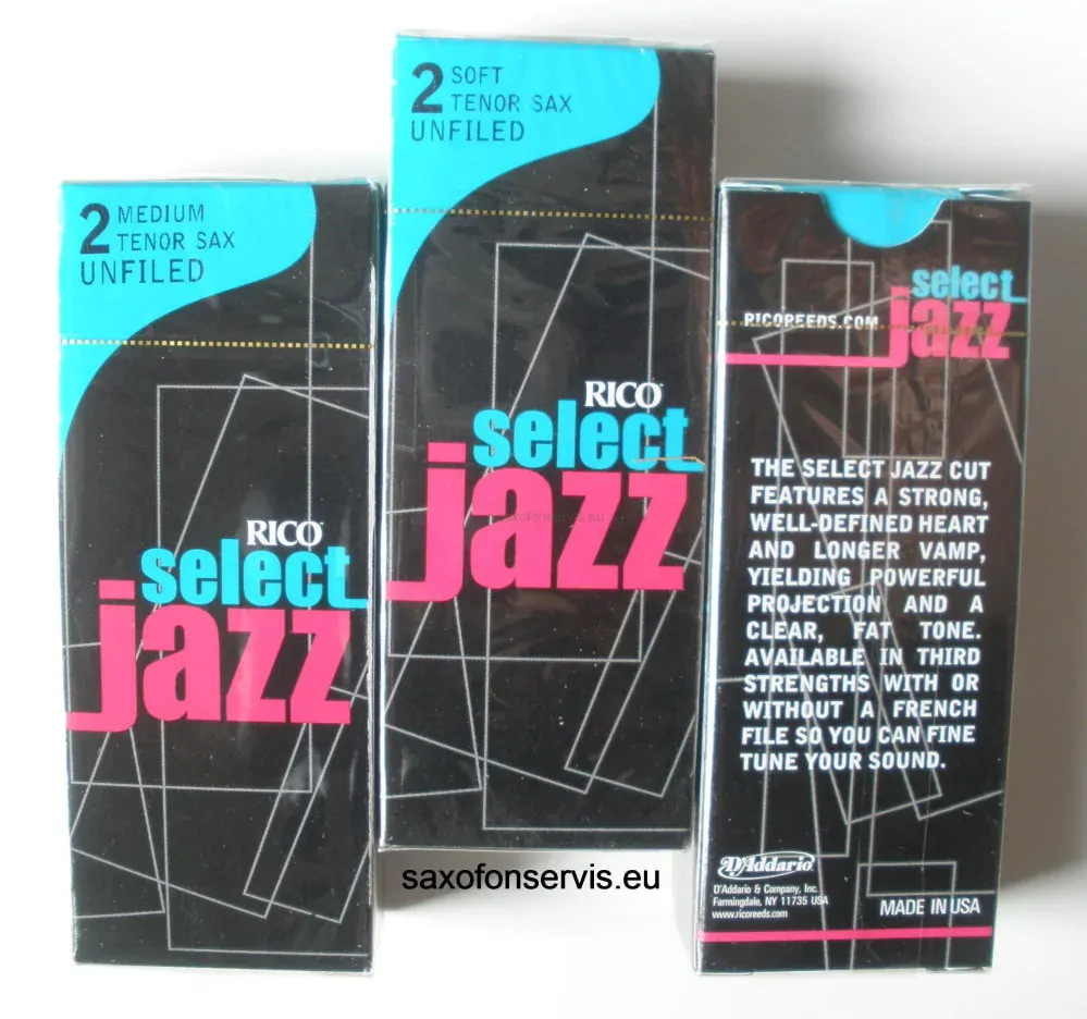 Rico 2M Select Jazz Unfiled Tenor 1ks
