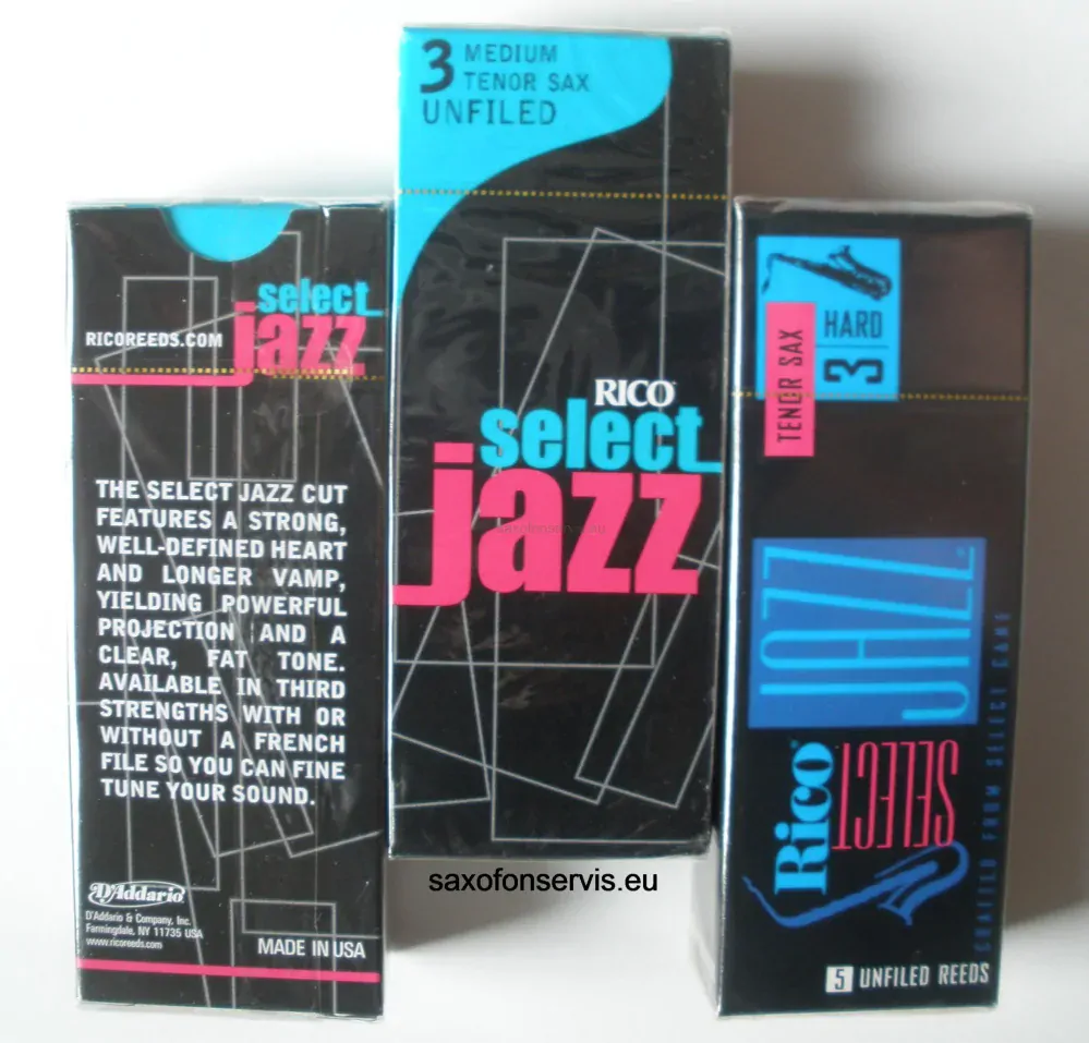 Rico 3S Select Jazz Unfiled Tenor 1ks