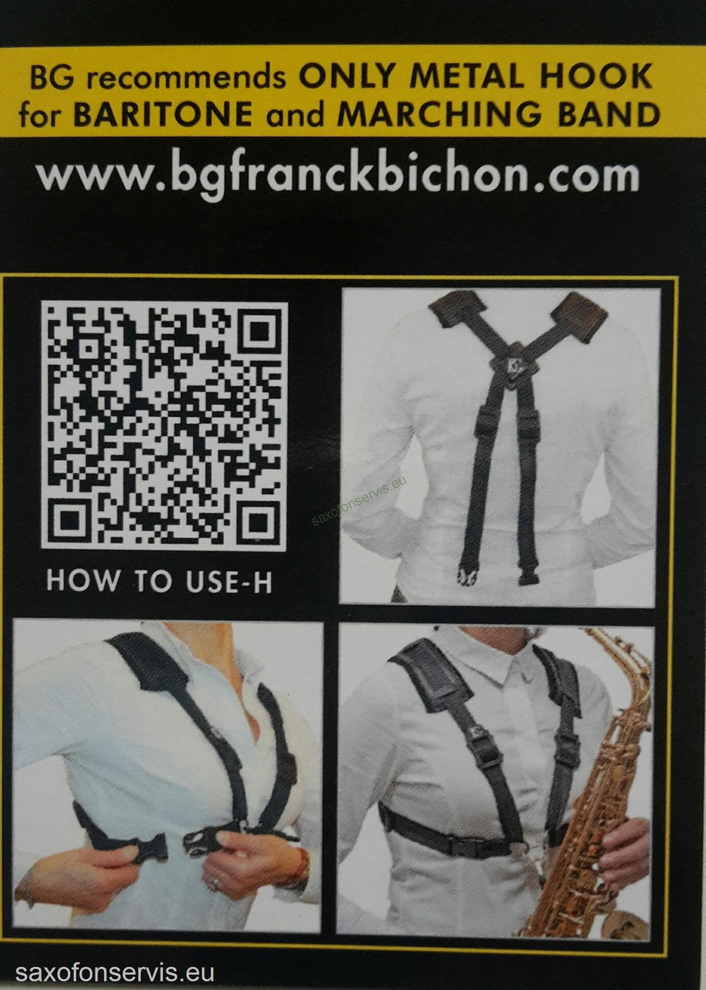 BG S419C MSH popruh na alt,tenor,baryton saxofon