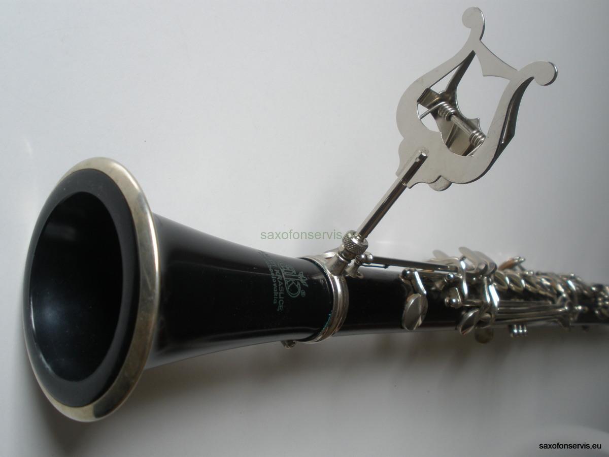 Notový držák pro  Es klarinet, poniklován.(NC2018)