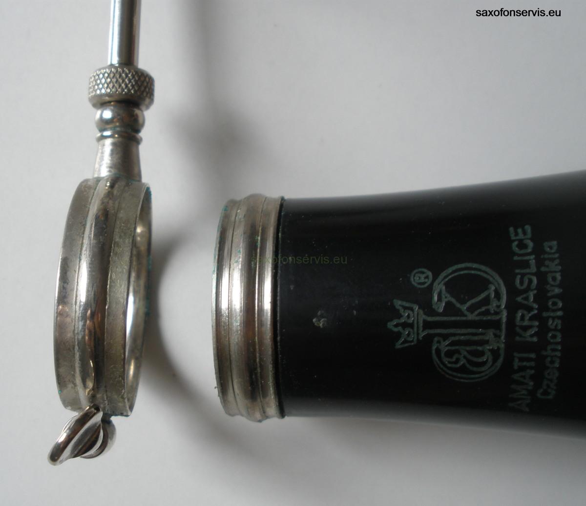 Notový držák pro  Es klarinet, poniklován.(NC2018)