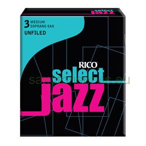 Rico 3H Select Jazz Unfiled Sopran 1ks